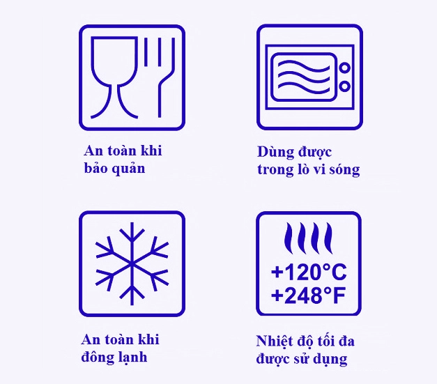 Một số ký hiệu khác trên hộp nhựa đựng thực phẩm